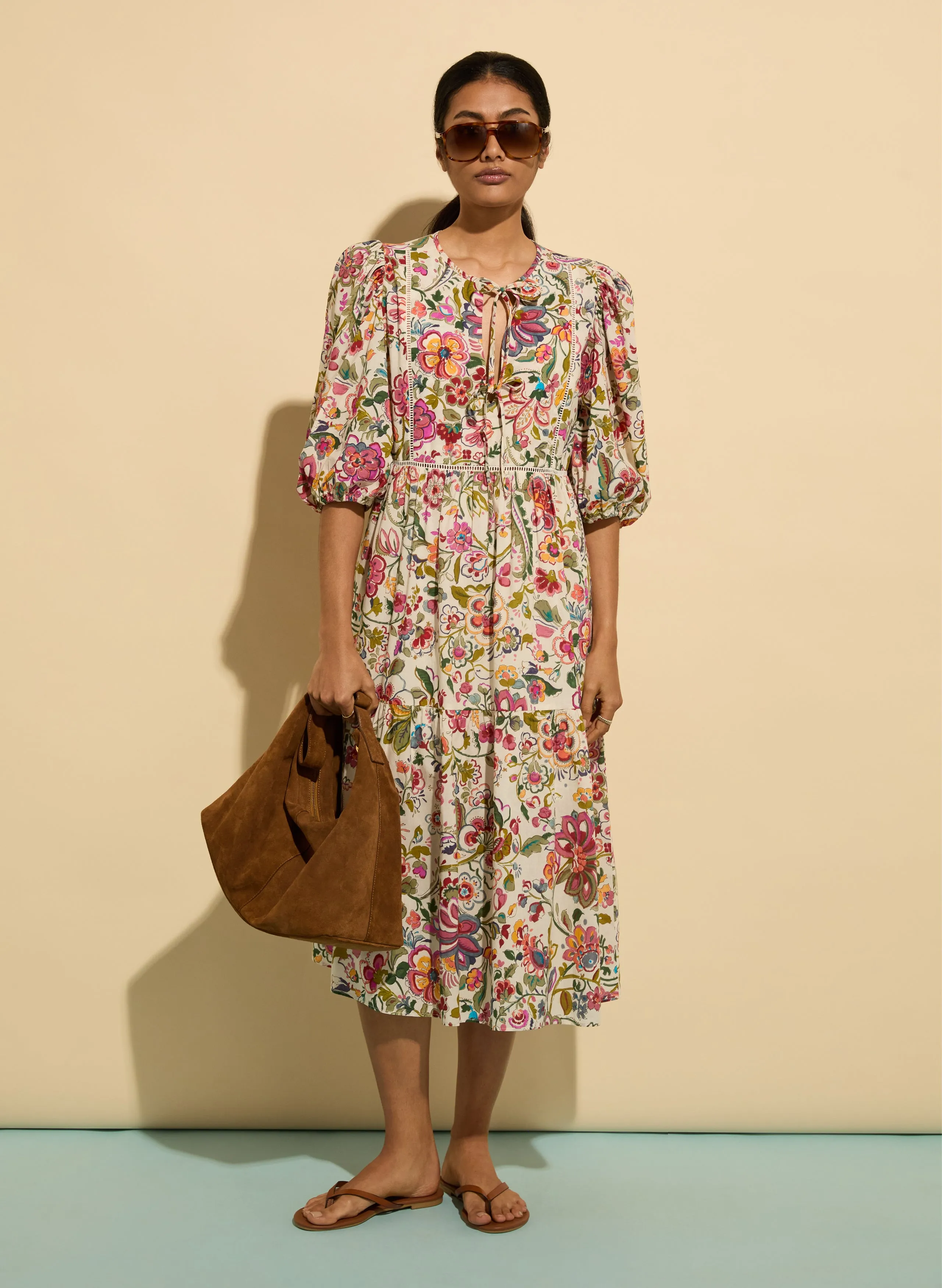 Isabelle Organic Cotton Kaftan Dress