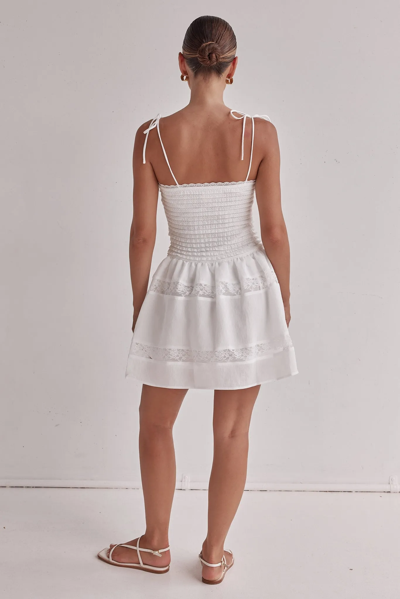 Jasmine Mini Dress (White)