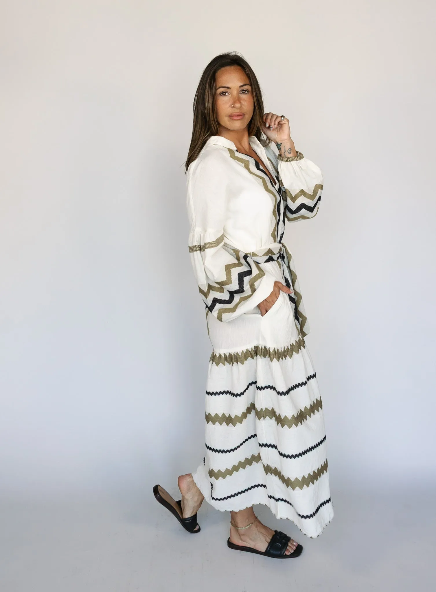 Joanna Stitched Maxi Dress