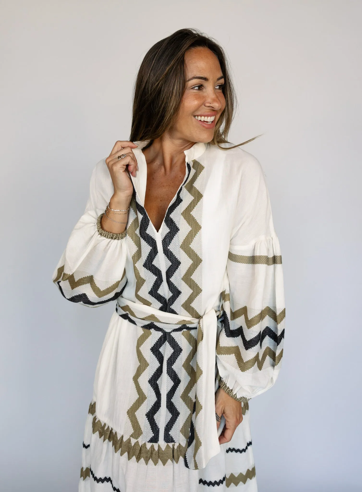 Joanna Stitched Maxi Dress