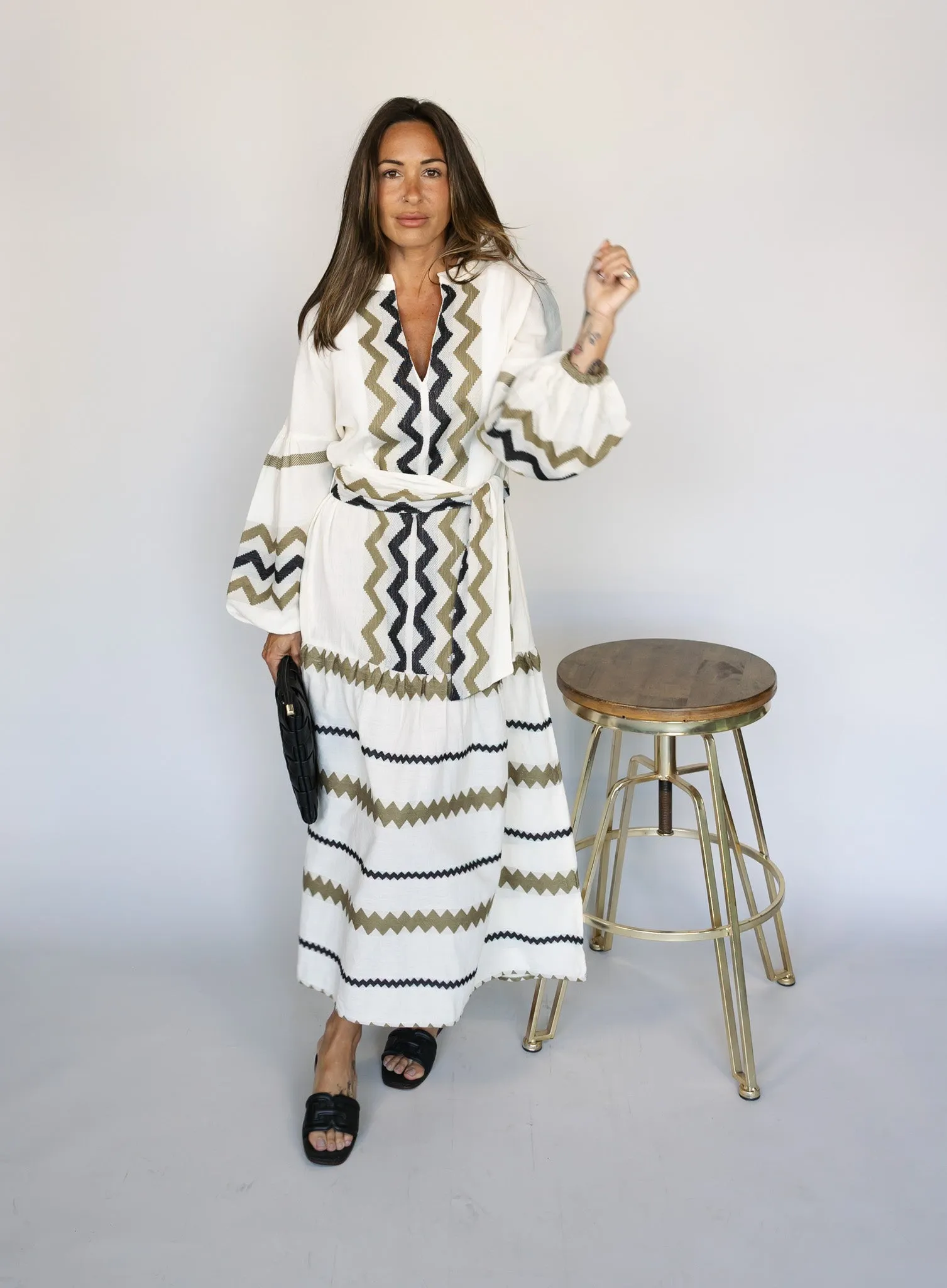 Joanna Stitched Maxi Dress