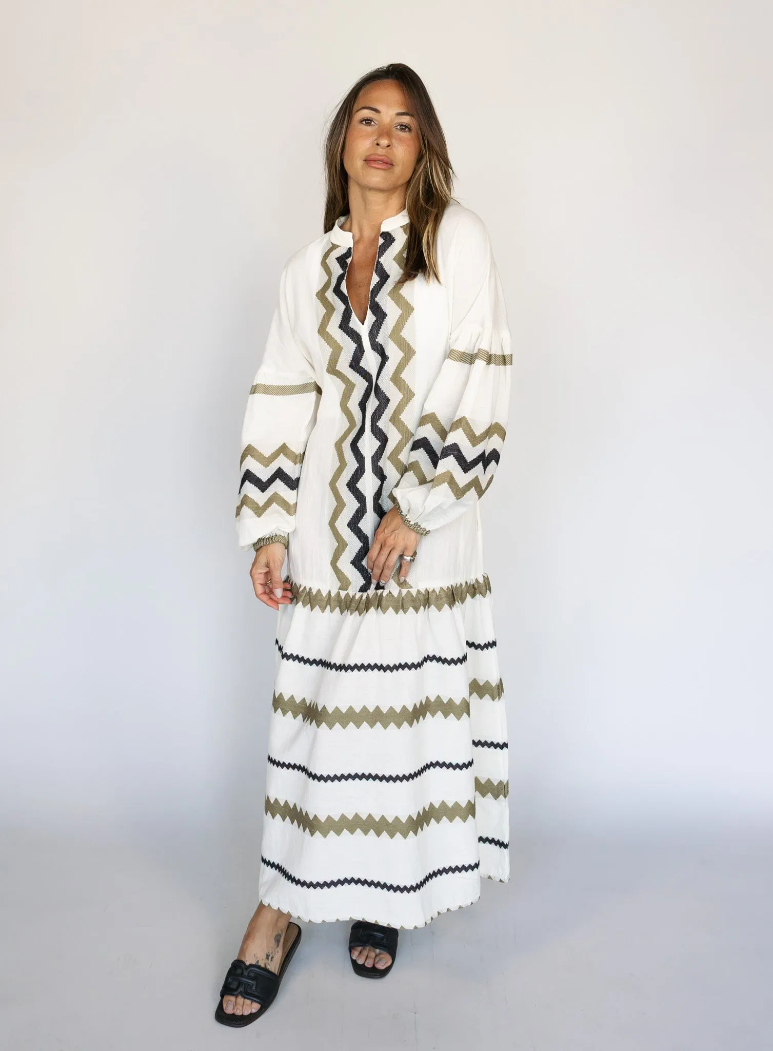 Joanna Stitched Maxi Dress