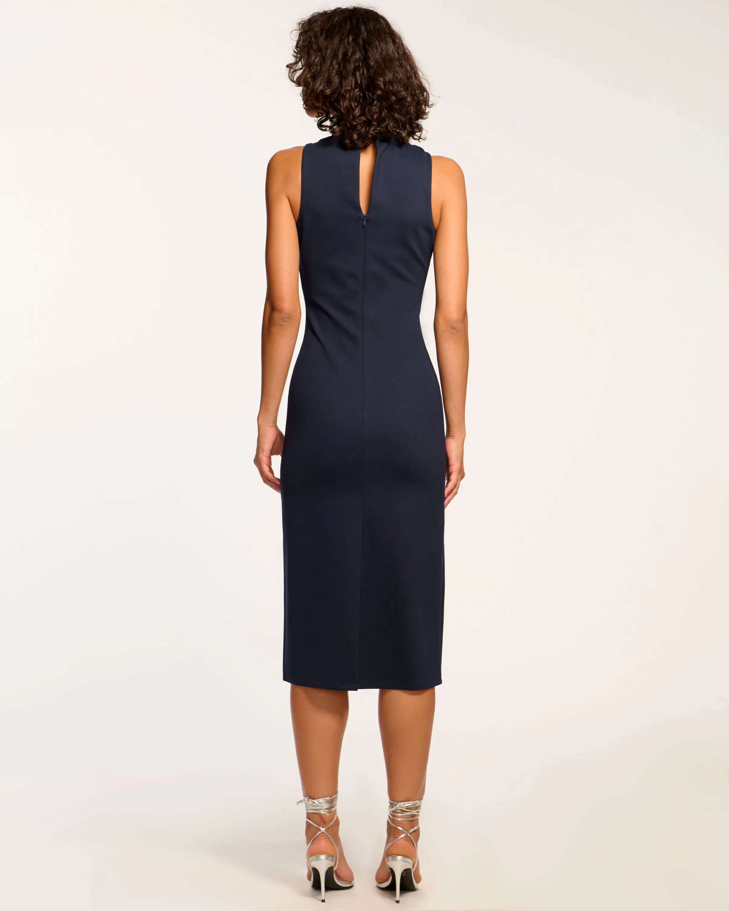 Josephine Embellished Sleeveless Midi Dress