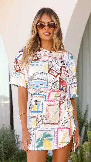 Kalila Mini Dress - Vacanza Print