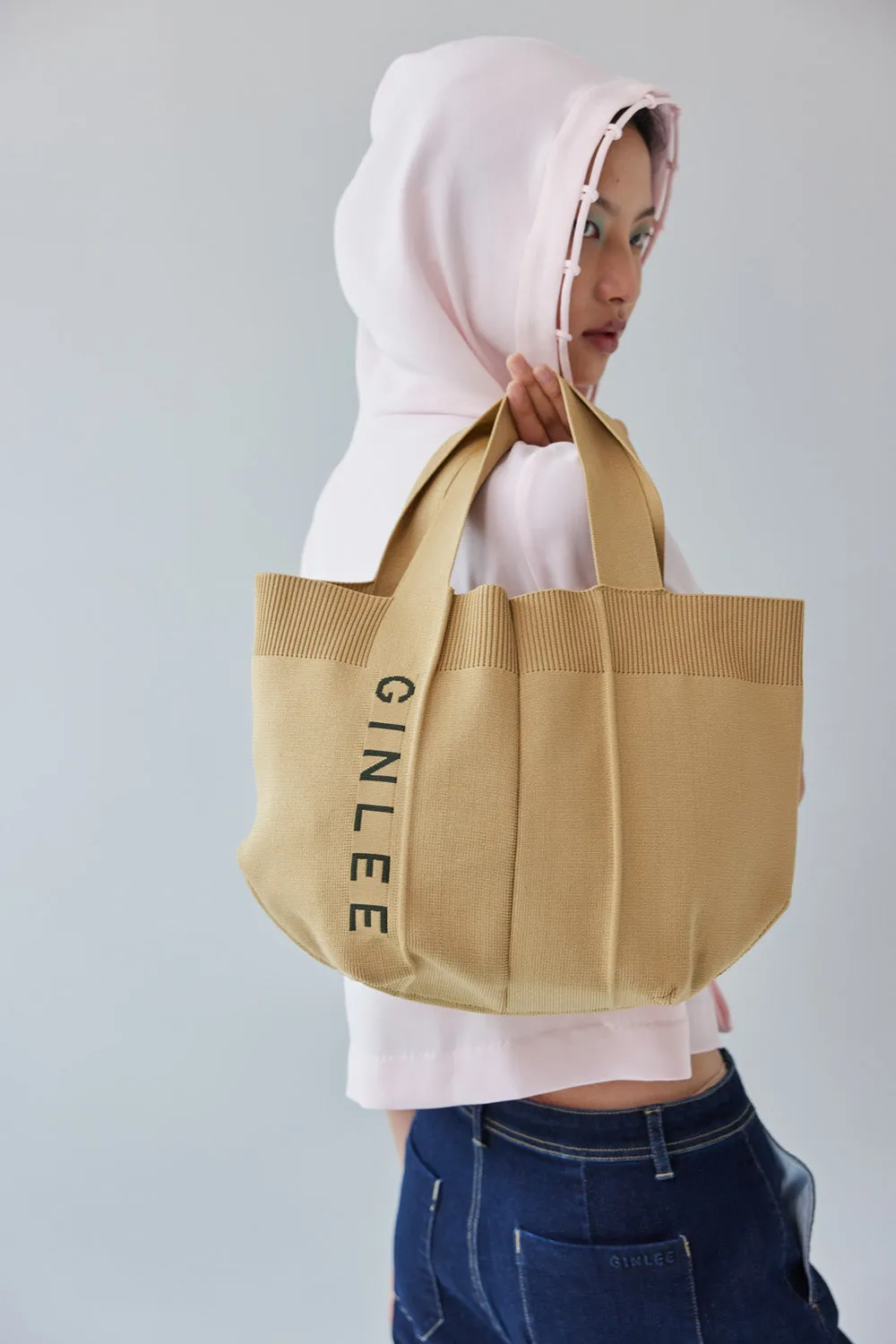KNITTED SHOPPER BAG SMALL