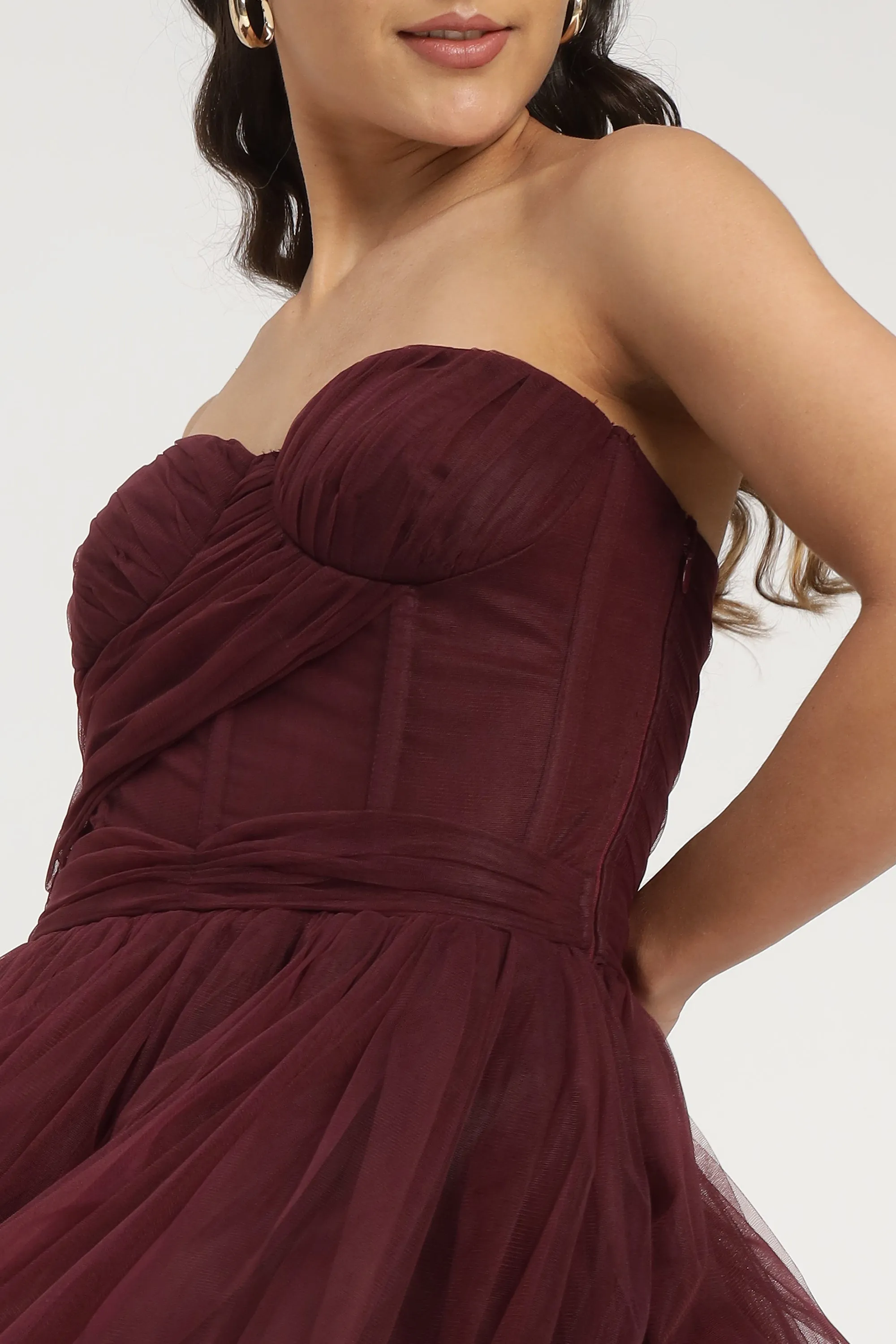 Lauren Plum Tulle Mini Dress