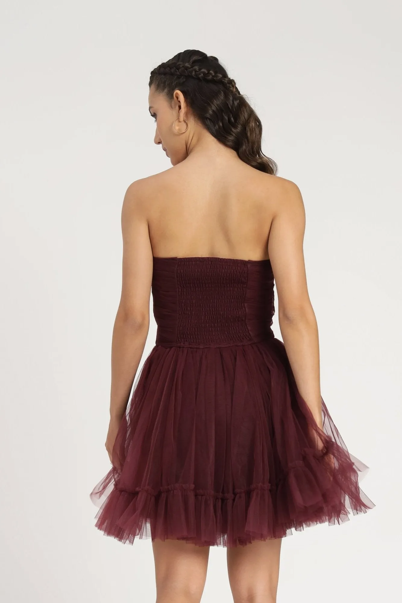 Lauren Plum Tulle Mini Dress