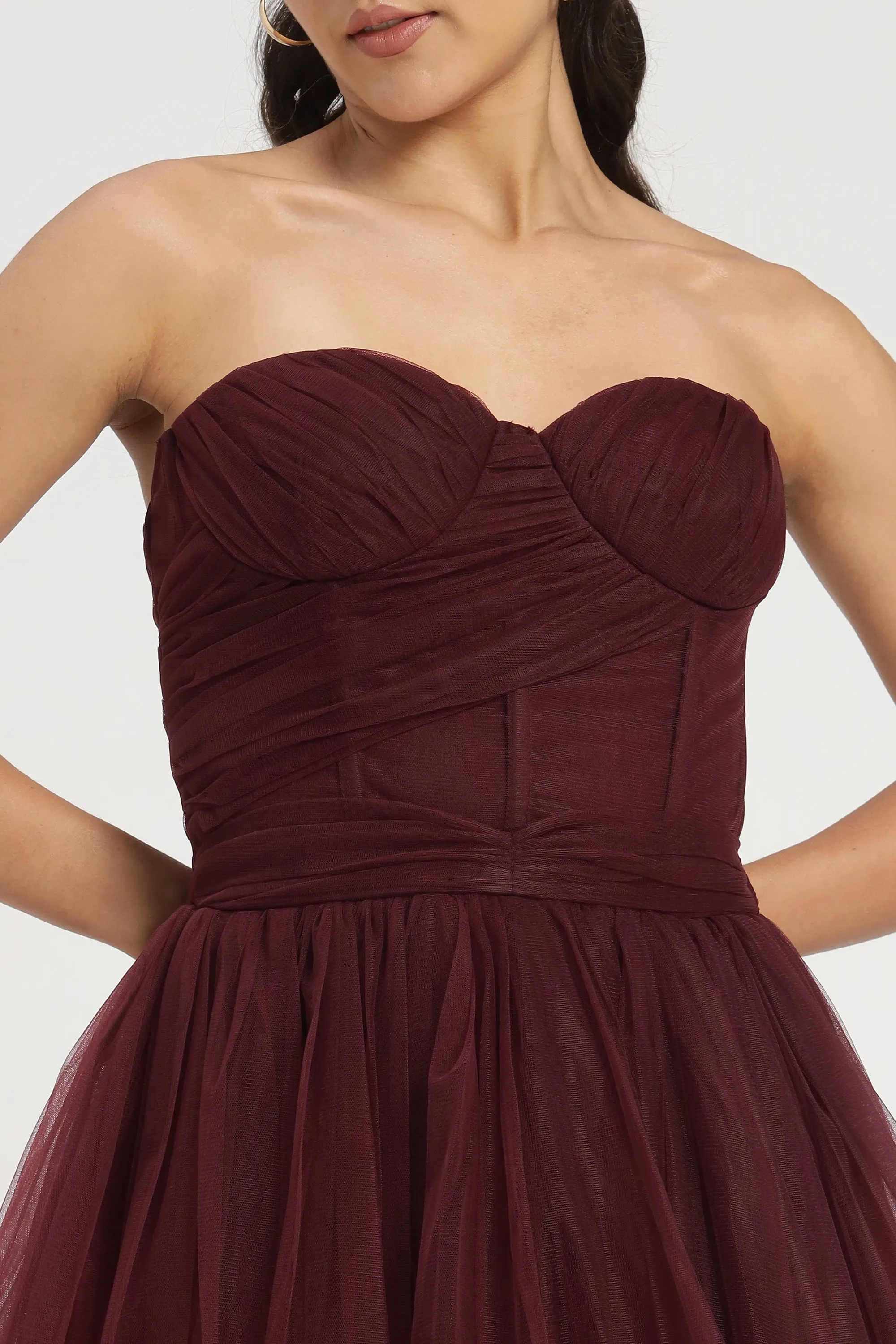 Lauren Plum Tulle Mini Dress