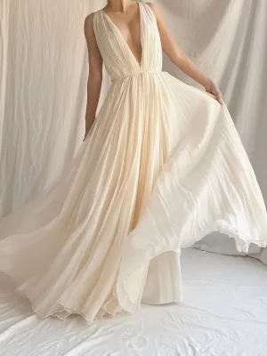 Leanne Marshall Ivory Silk Gown - XS/2