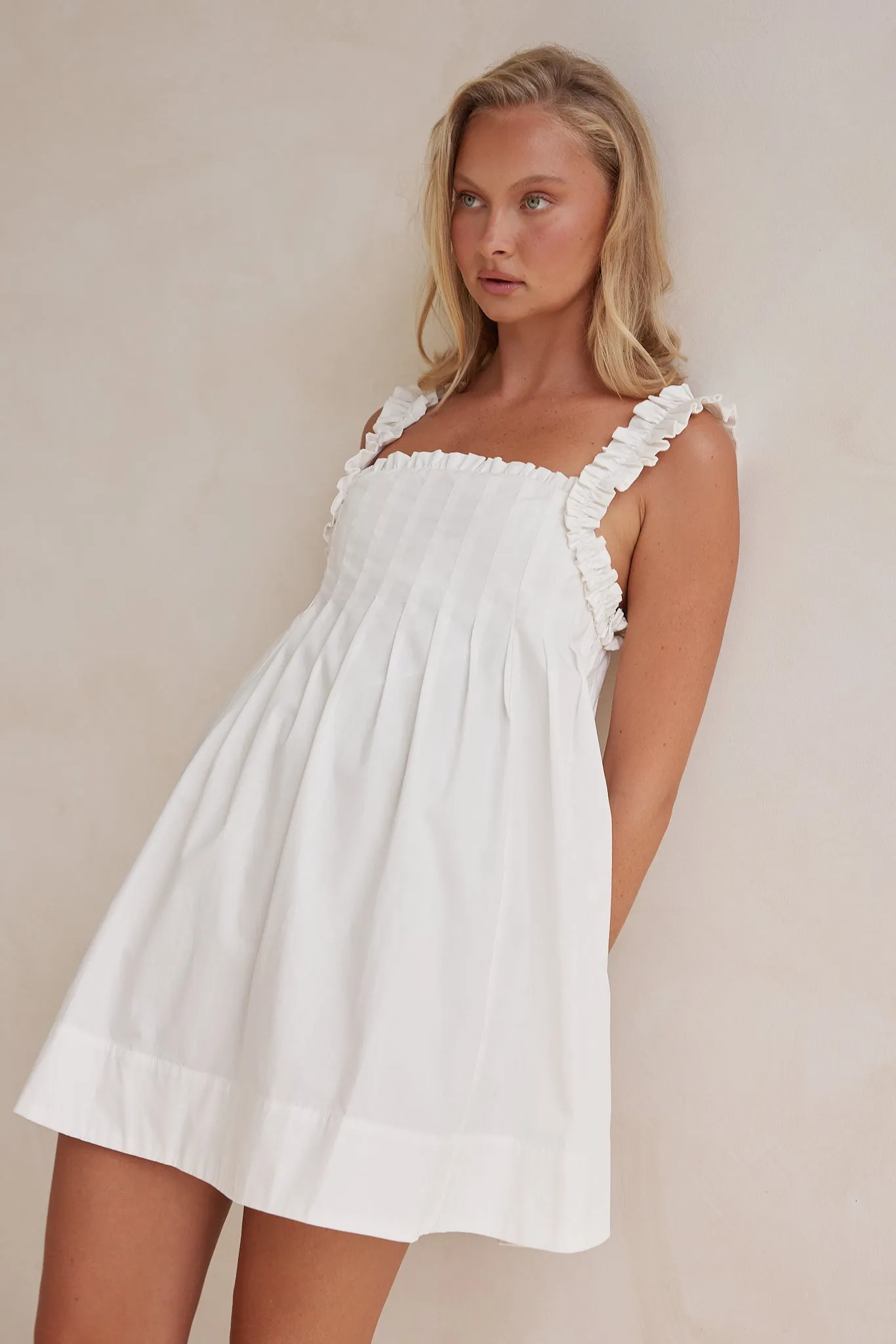 Lila Mini Dress (White)