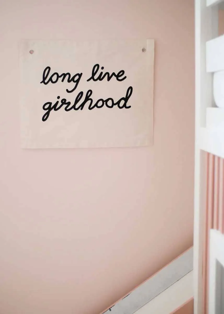 Long Live Girlhood Banner - Natural