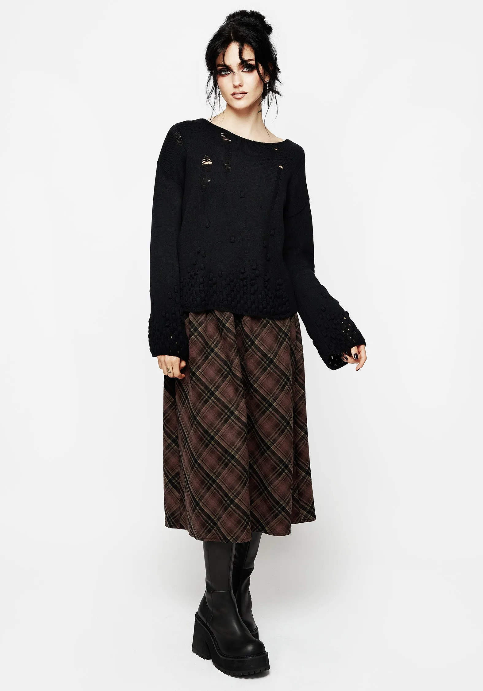 Looper Distressed Knit Jumper