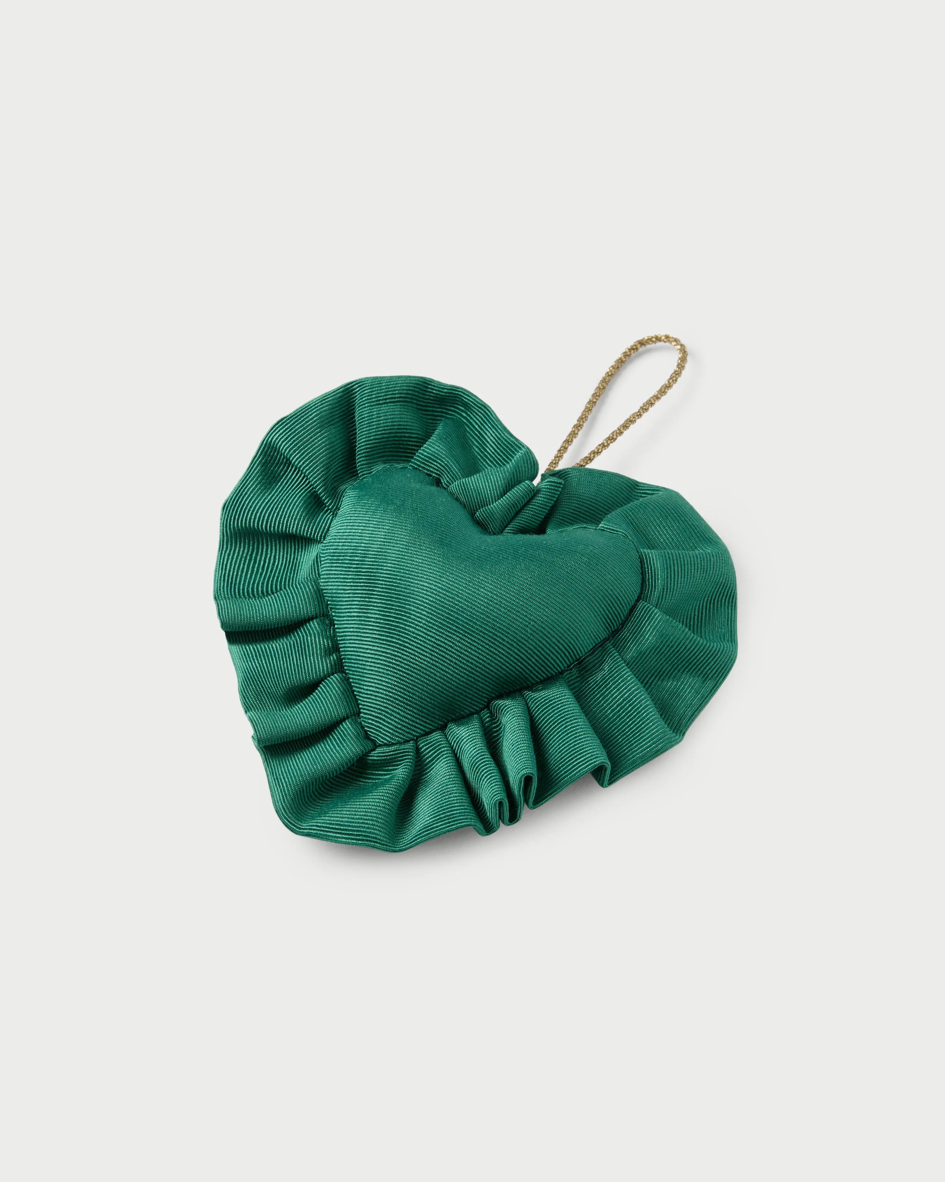 LR x Tara Roma Green Ruffle Heart Ornament