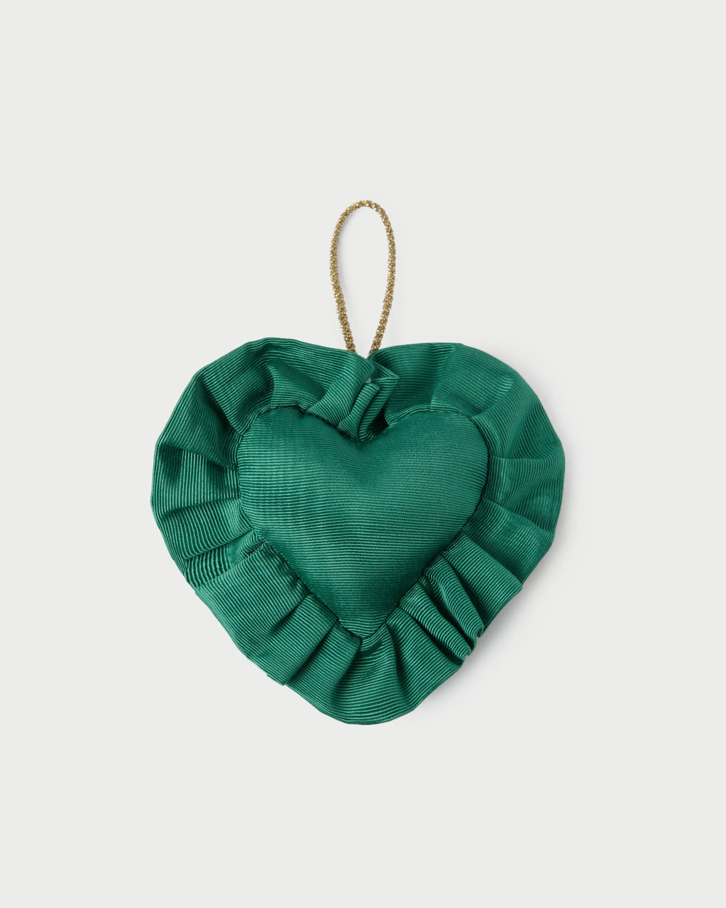 LR x Tara Roma Green Ruffle Heart Ornament