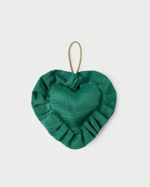 LR x Tara Roma Green Ruffle Heart Ornament