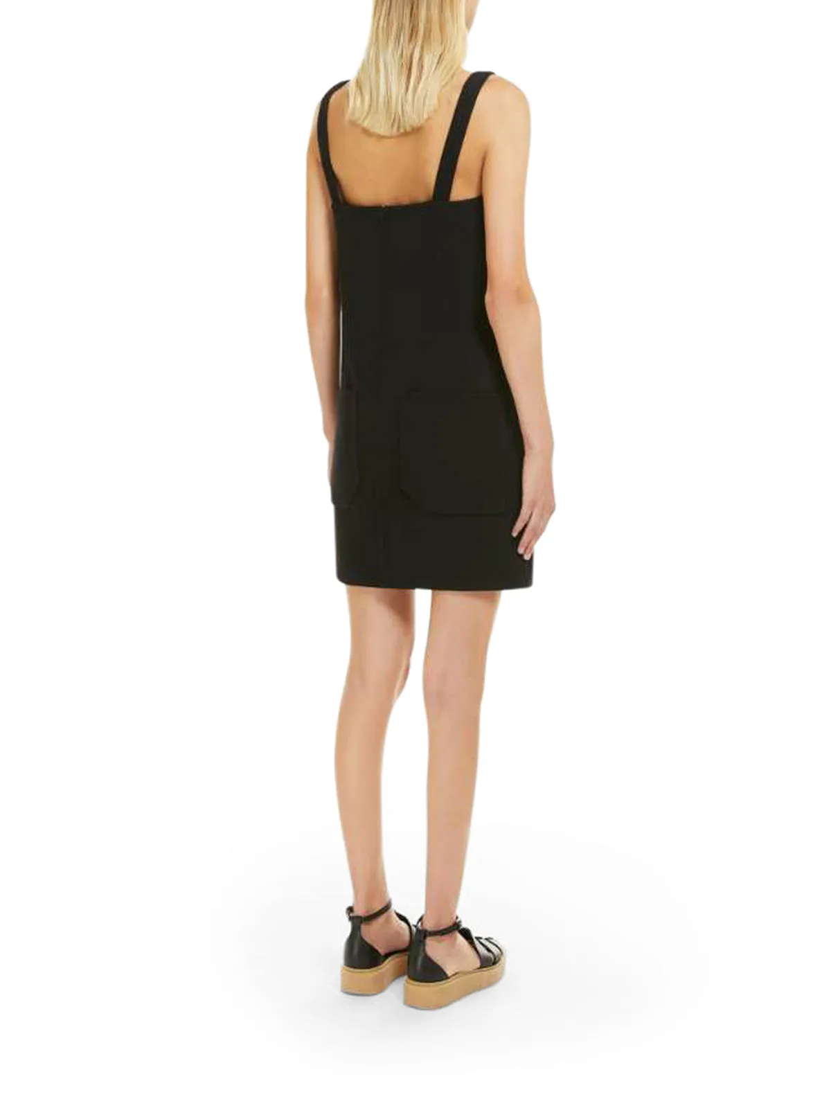 Max Mara Square Neck Sleeveless Mini Dress