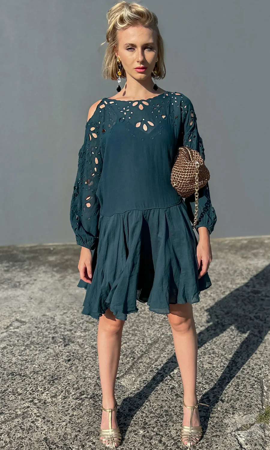 Mes Demoiselles Pachira Blue/Green Dress