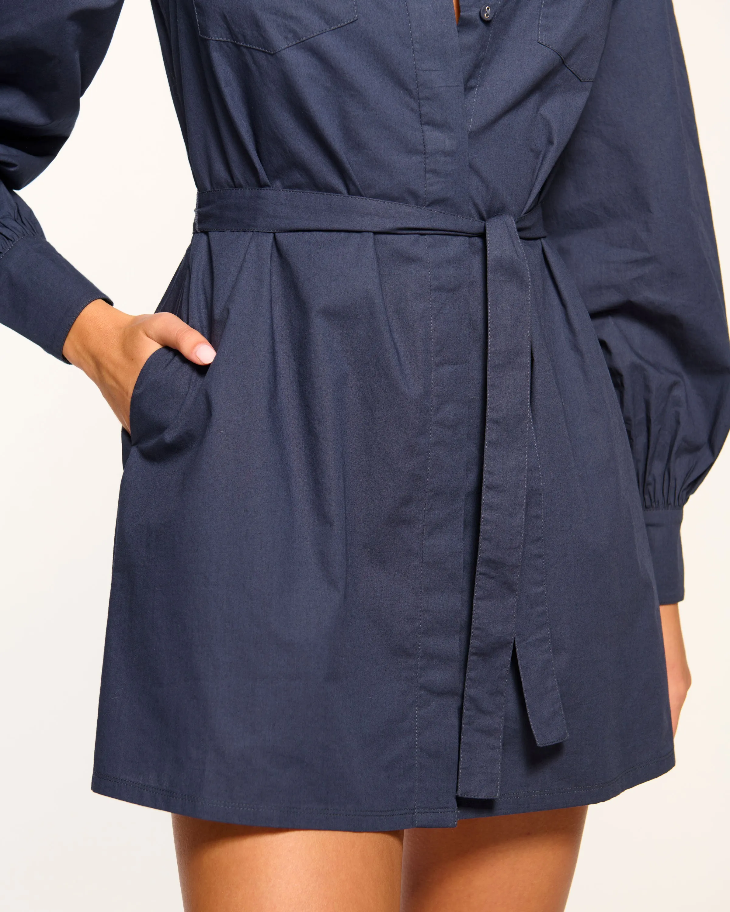 Mitch Cotton Poplin Mini Dress