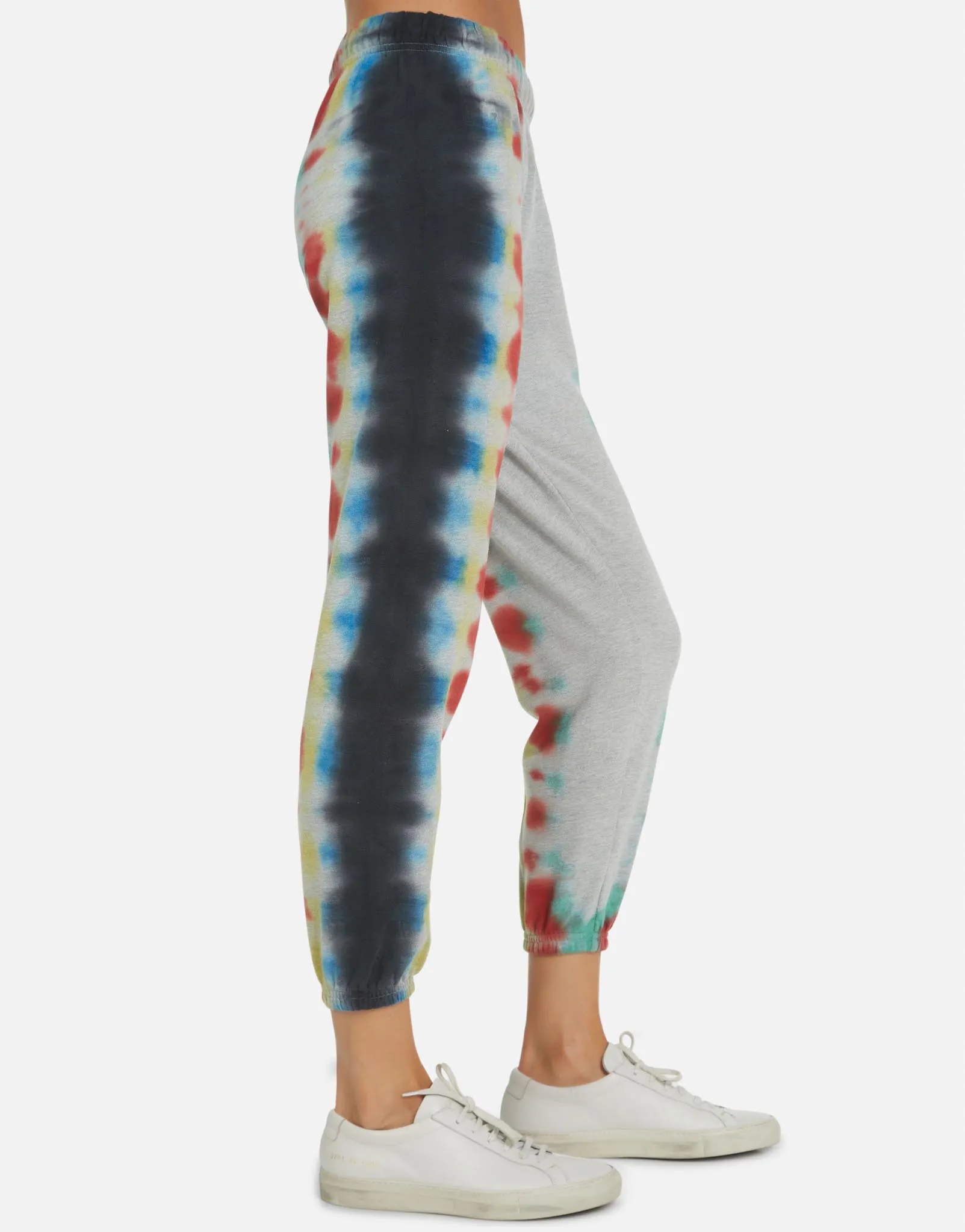 Nate LE Rainbow Stripe Crop Sweatpant
