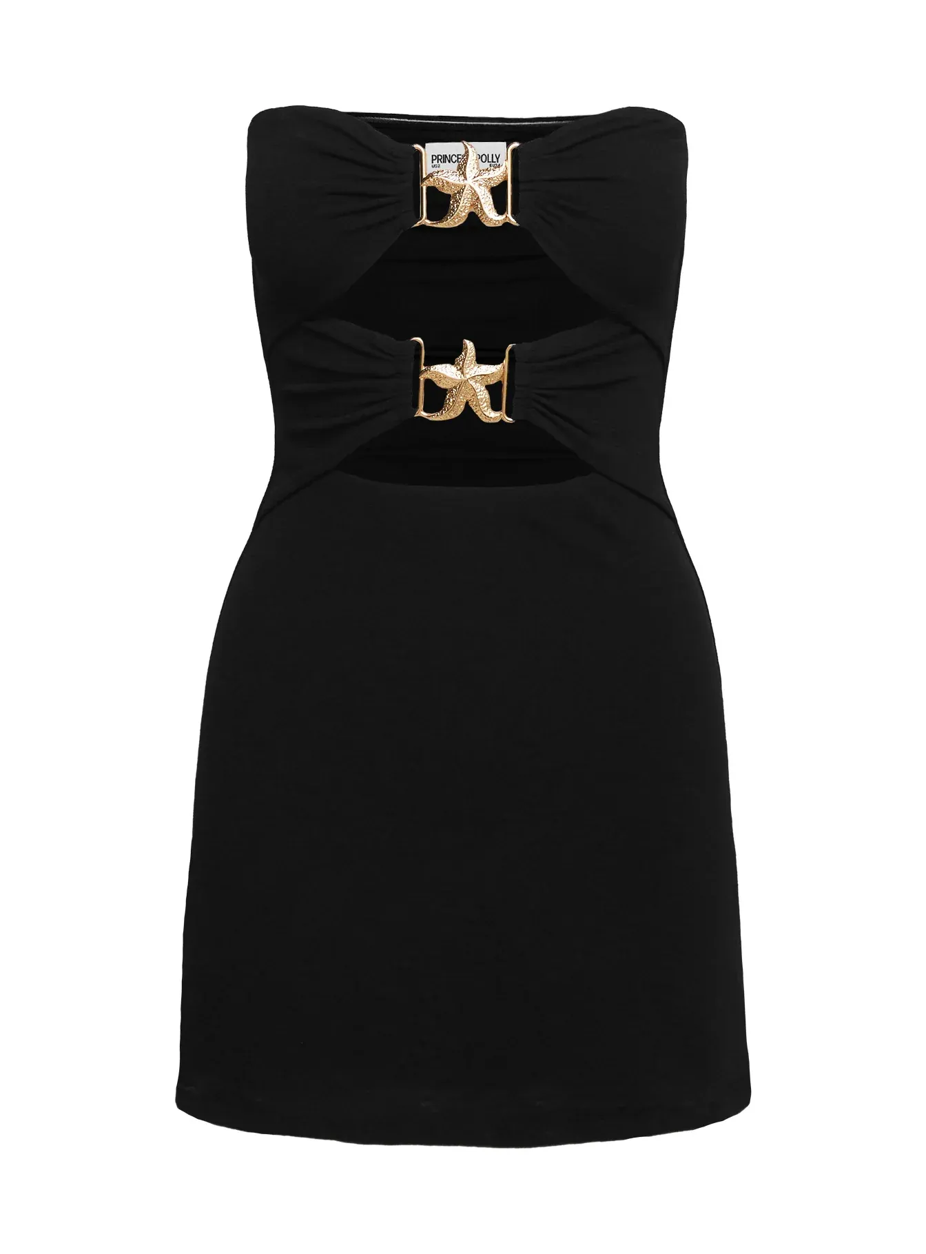 Nika Strapless Mini Dress Black
