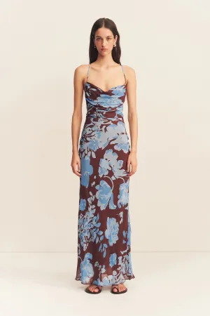 OLSON LACE BACK BIAS MAXI DRESS