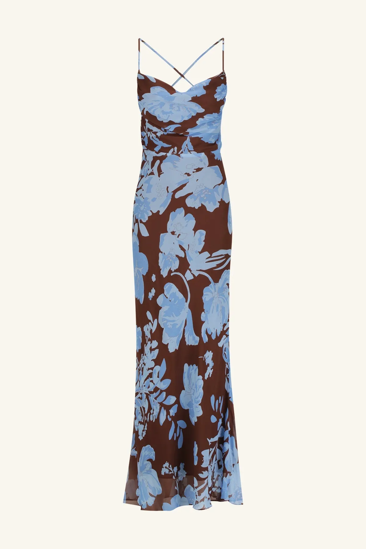 OLSON LACE BACK BIAS MAXI DRESS