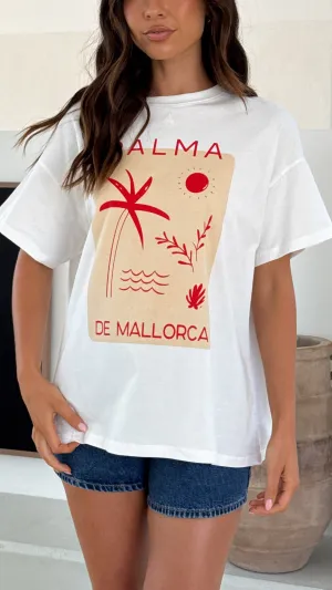 Palma De Mallorca Tee - White