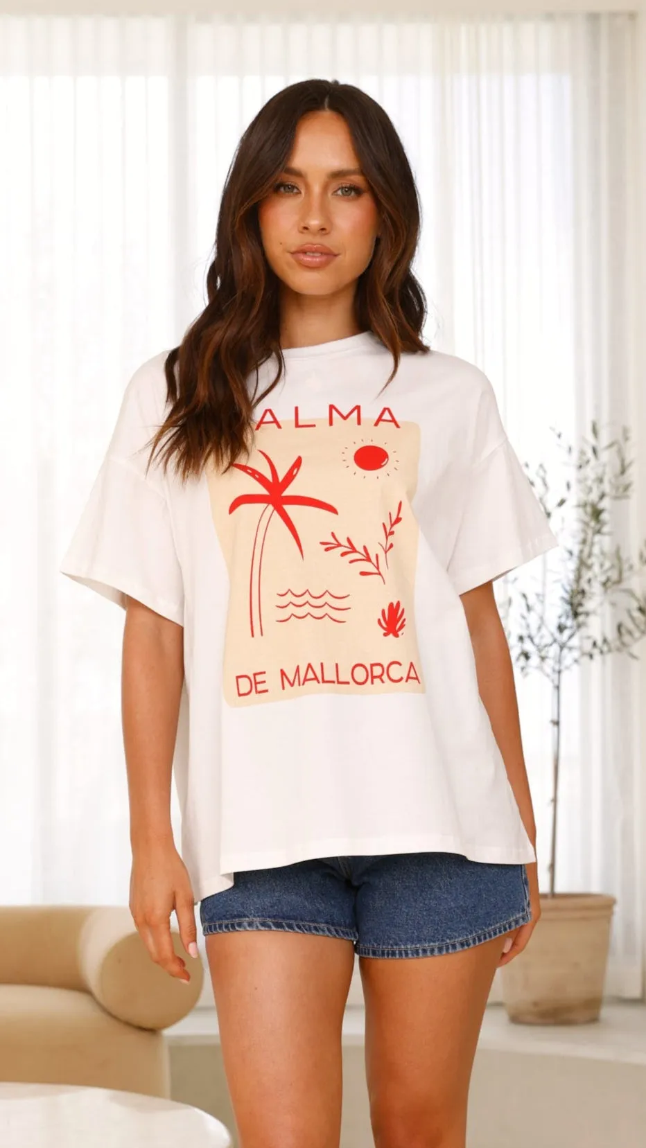 Palma De Mallorca Tee - White
