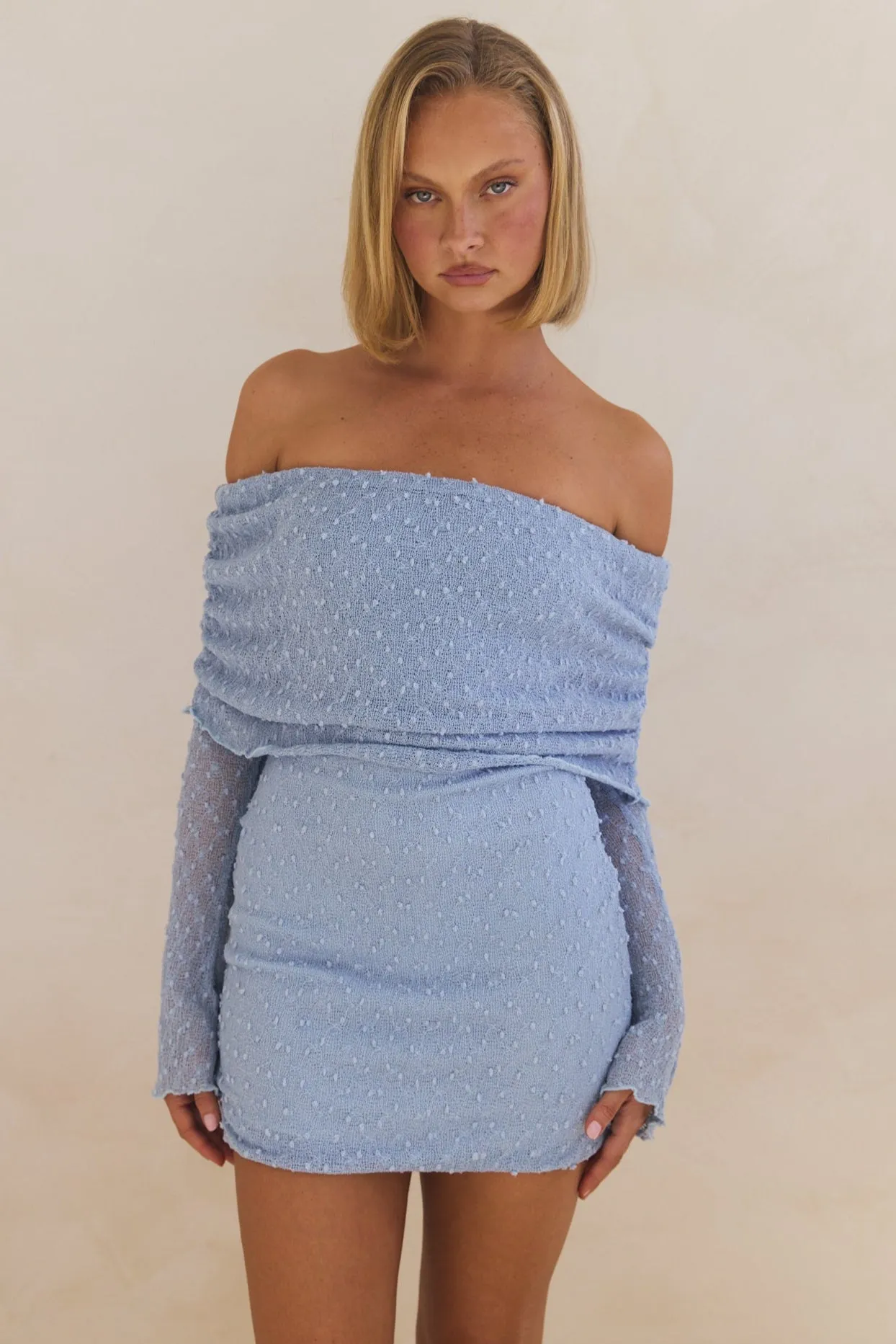 Pamela Mini Dress (Blue)