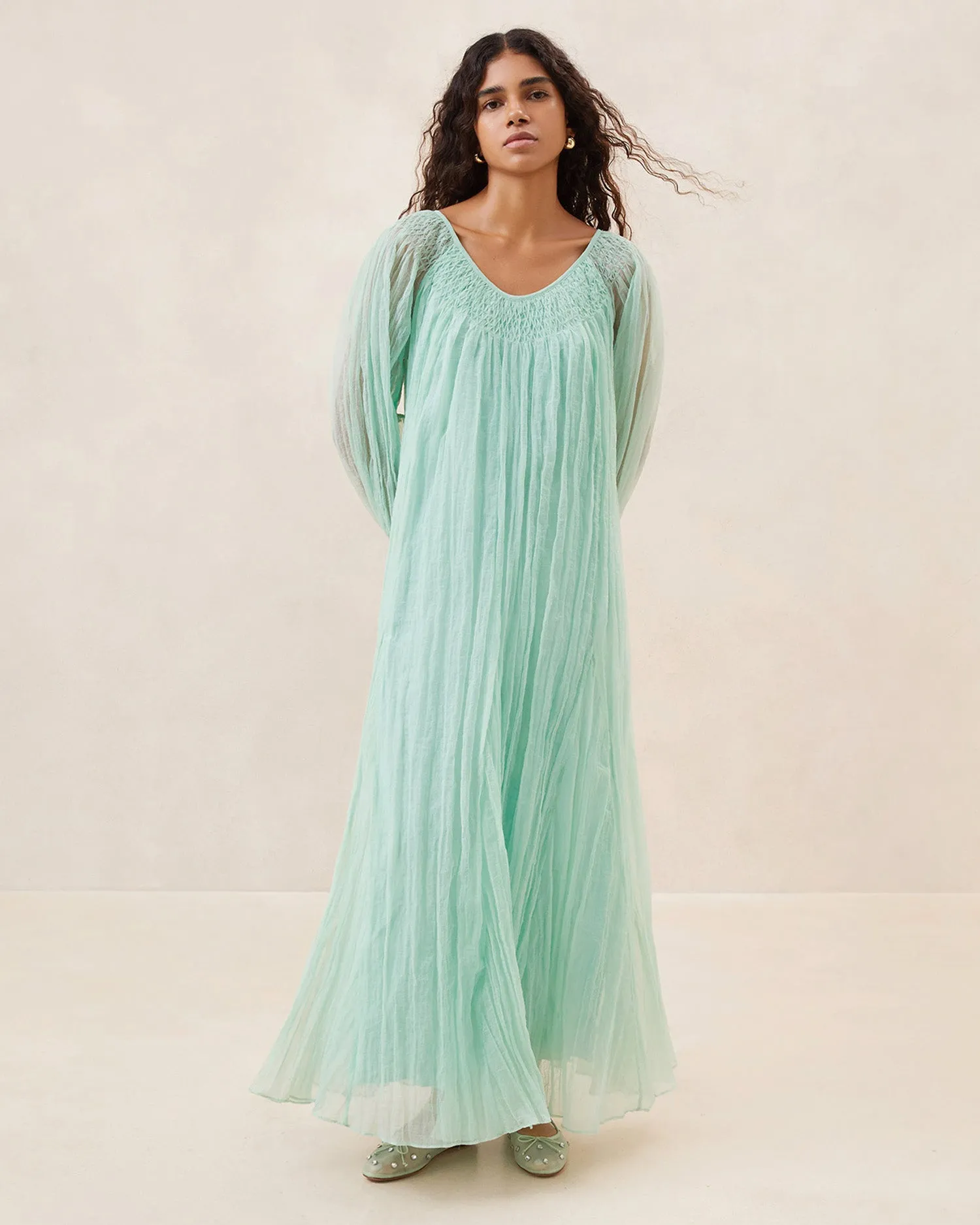 Rose Mint Evening Dress