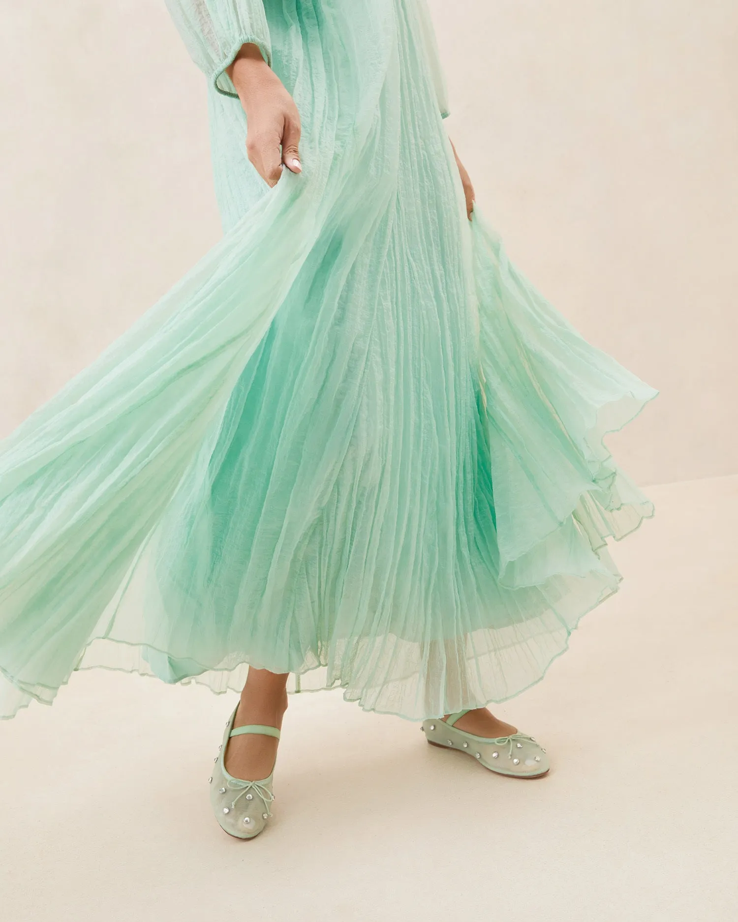 Rose Mint Evening Dress