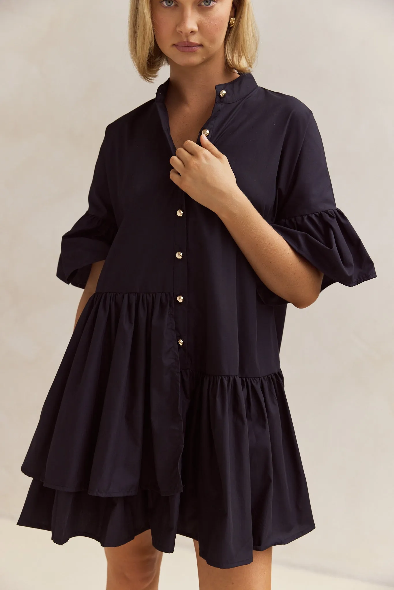 Roxanne Mini Dress (Black)