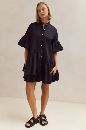 Roxanne Mini Dress (Black)