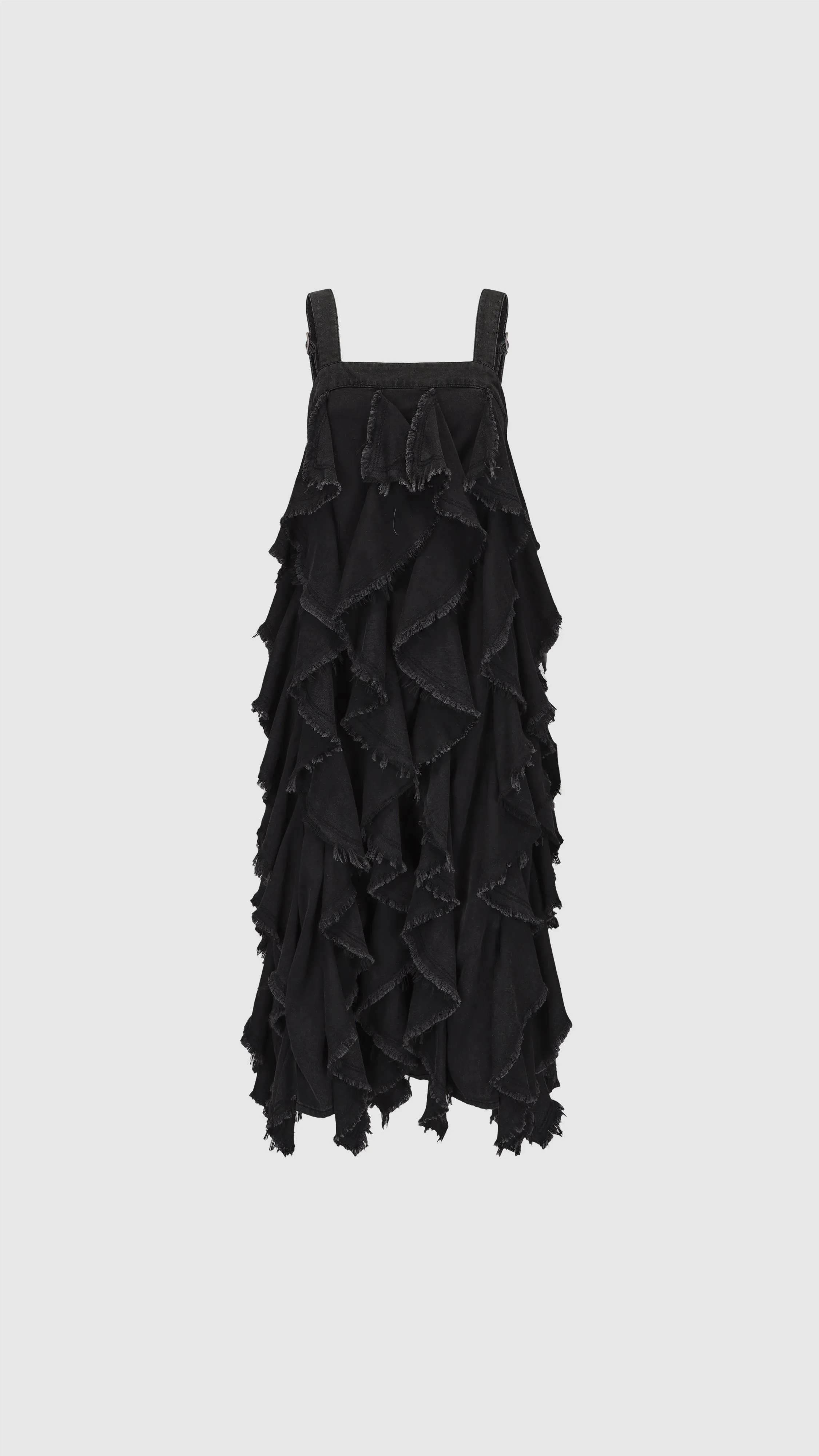 Ruffles Denim Dress