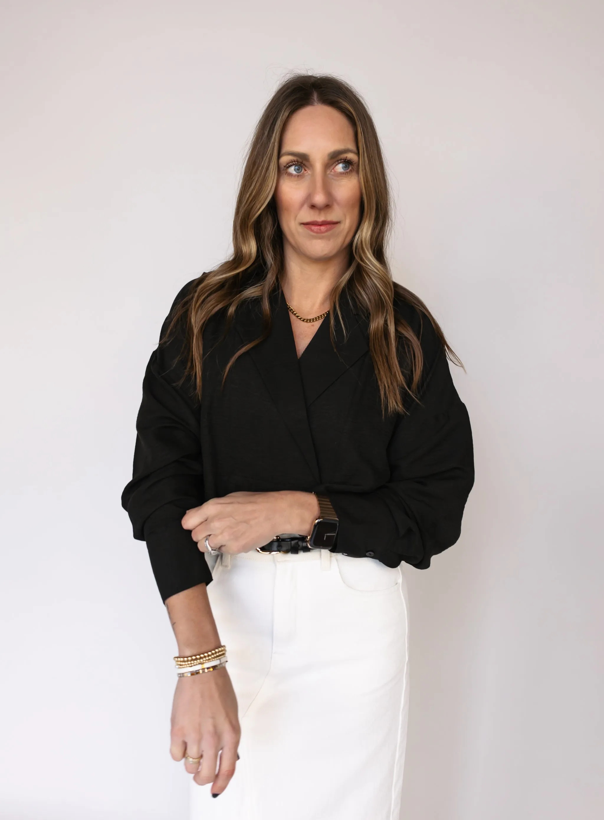 Ryker Oversized Blouse - Black - Final Sale