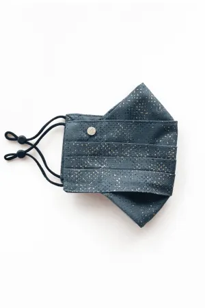 Safely Sip Mask Gold Paint Splatter - Dark Grey