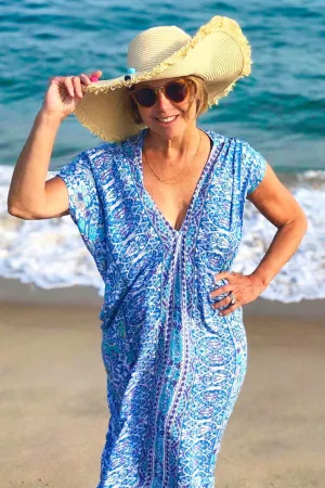 Santorini Kaftan / Blue-Violet