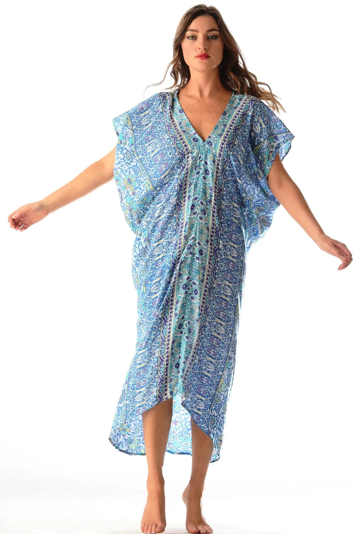 Santorini Kaftan / Blue-Violet