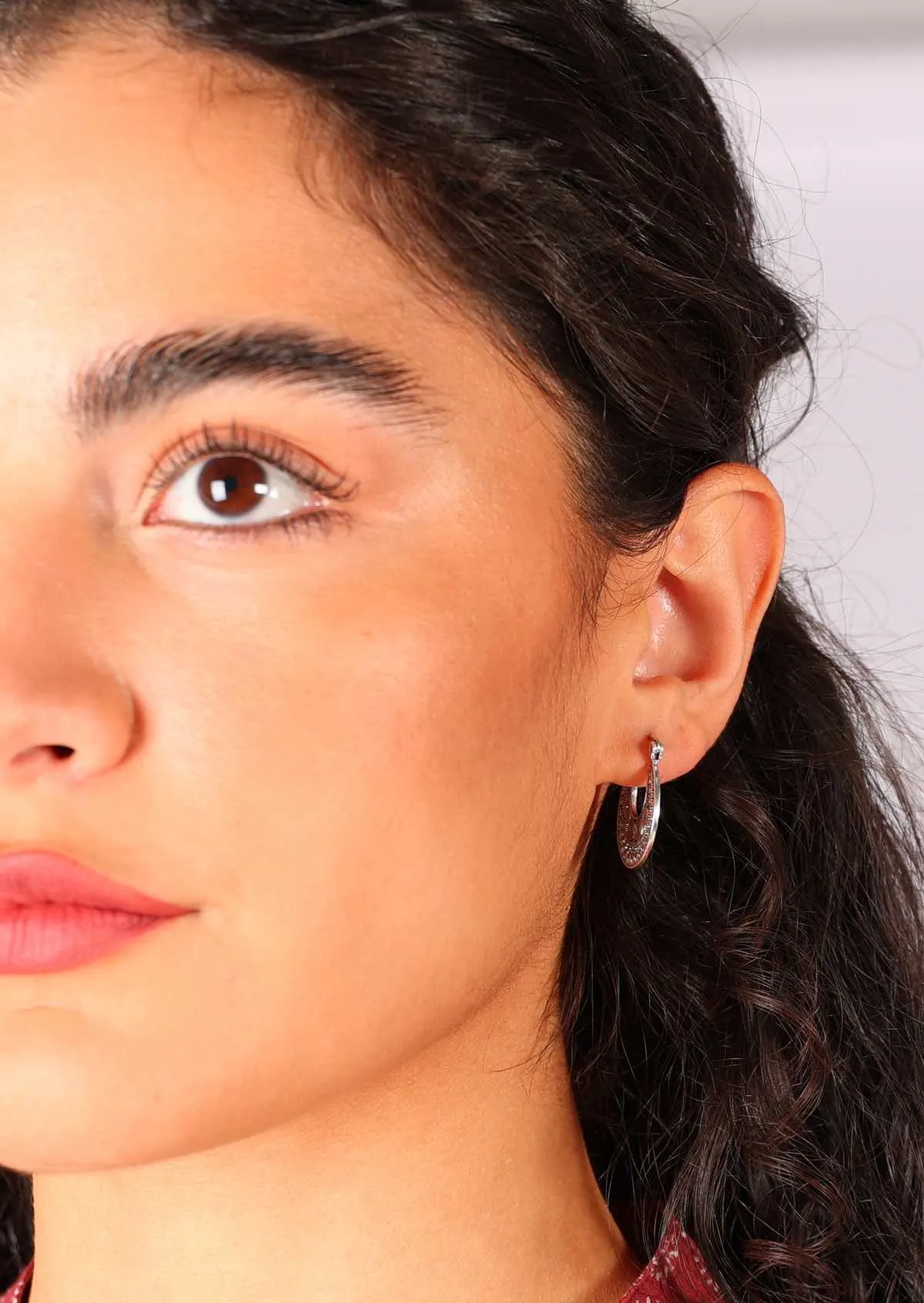 Serenity Spirals Silver Earrings
