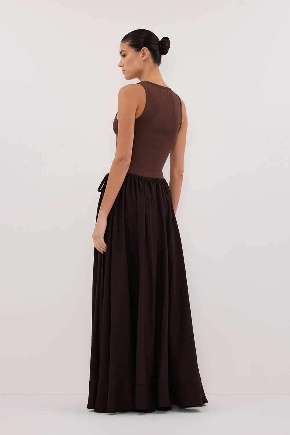 SHANIYA BITTER CHOC BOHO SKIRT
