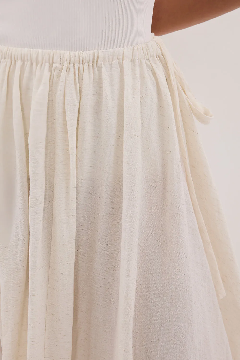 SHANIYA CREAM MARLE BOHO SKIRT