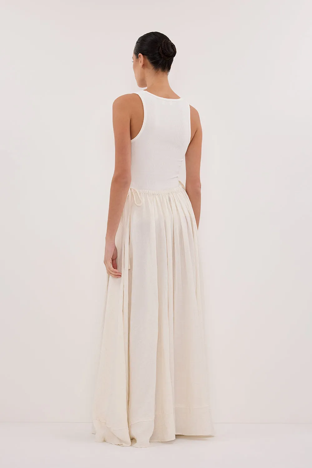 SHANIYA CREAM MARLE BOHO SKIRT