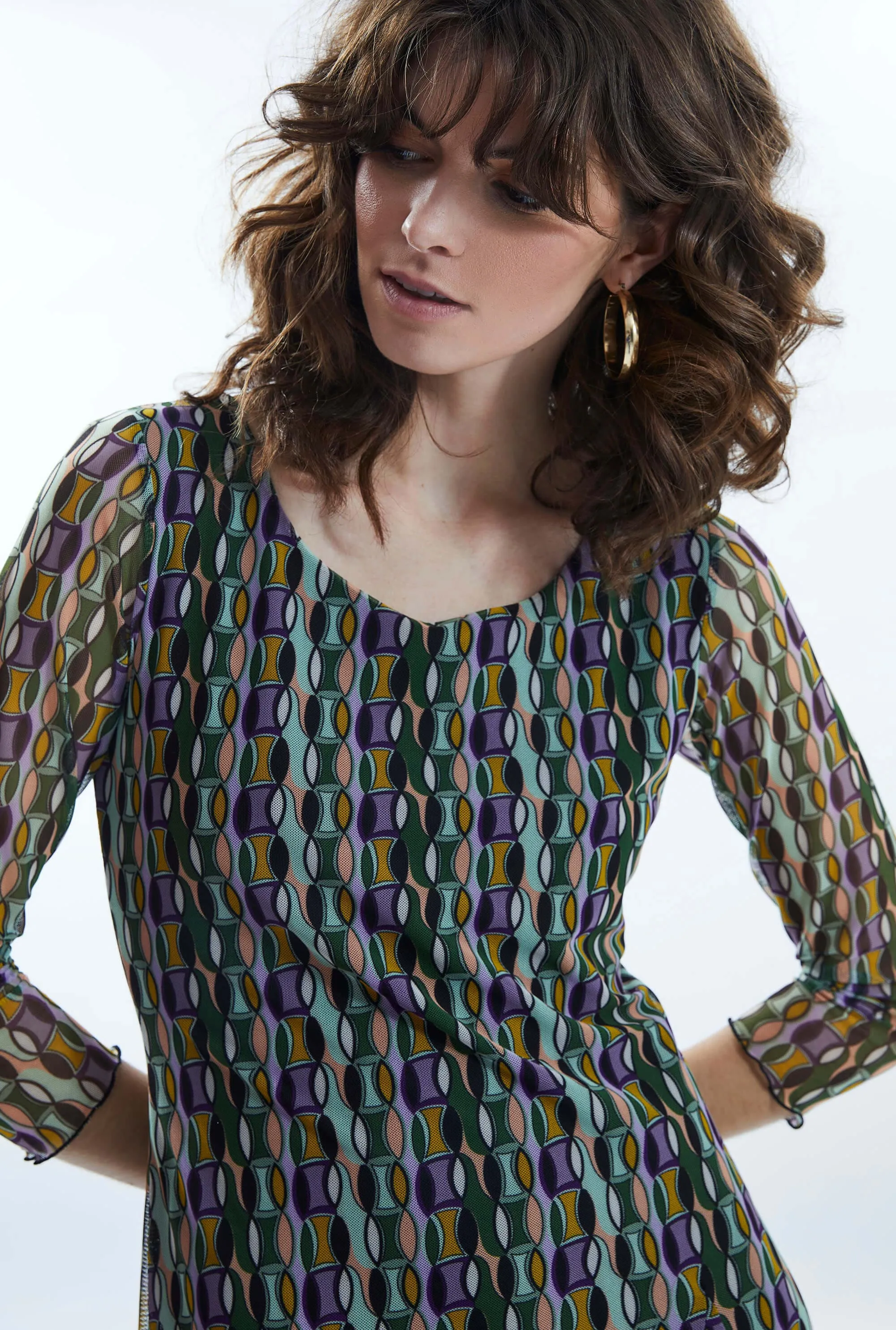 Sheer Sleeve Boho Dress