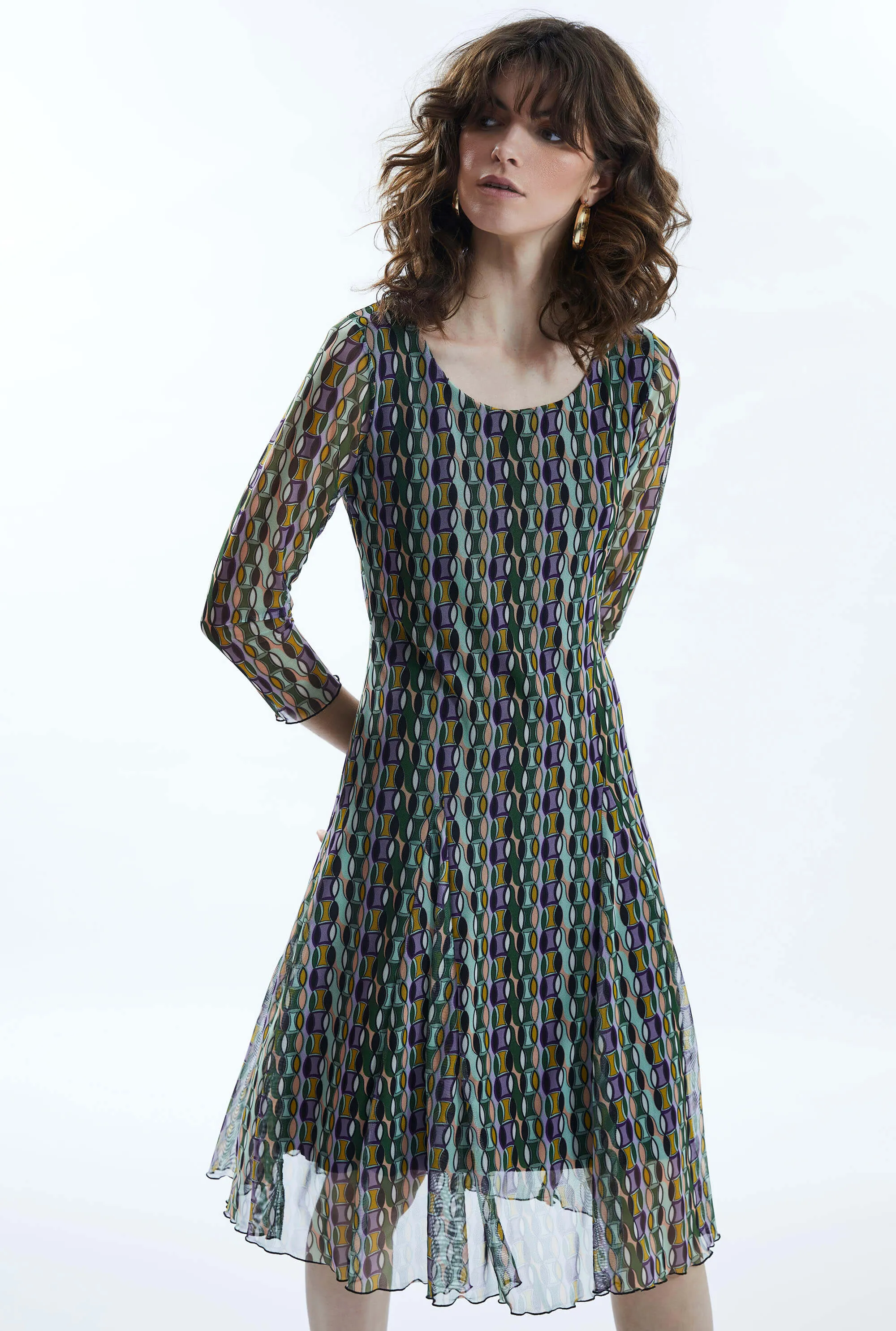 Sheer Sleeve Boho Dress