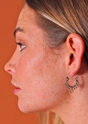 Silver Skies Hoop Earrings
