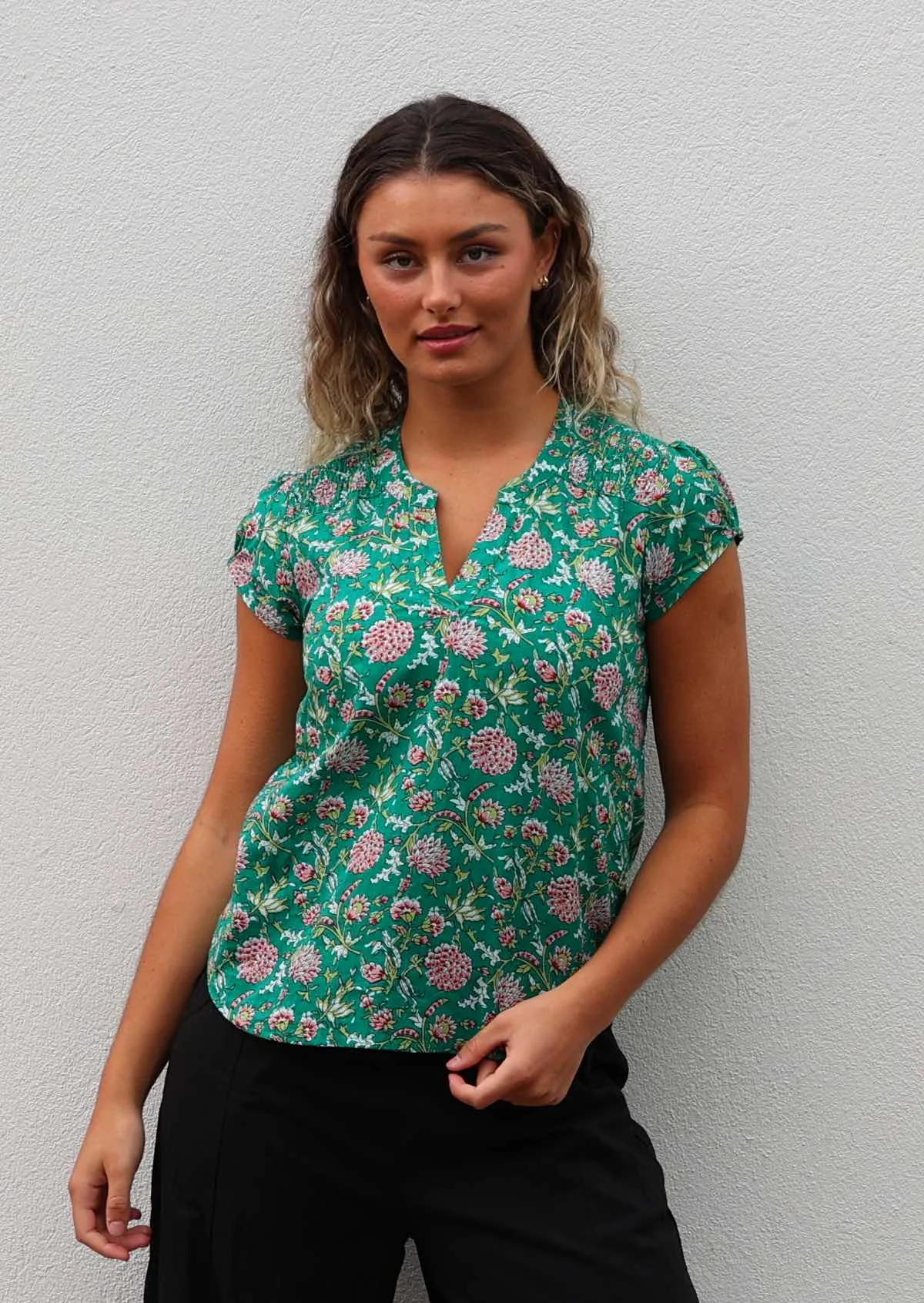 Sky Blouse Juniper