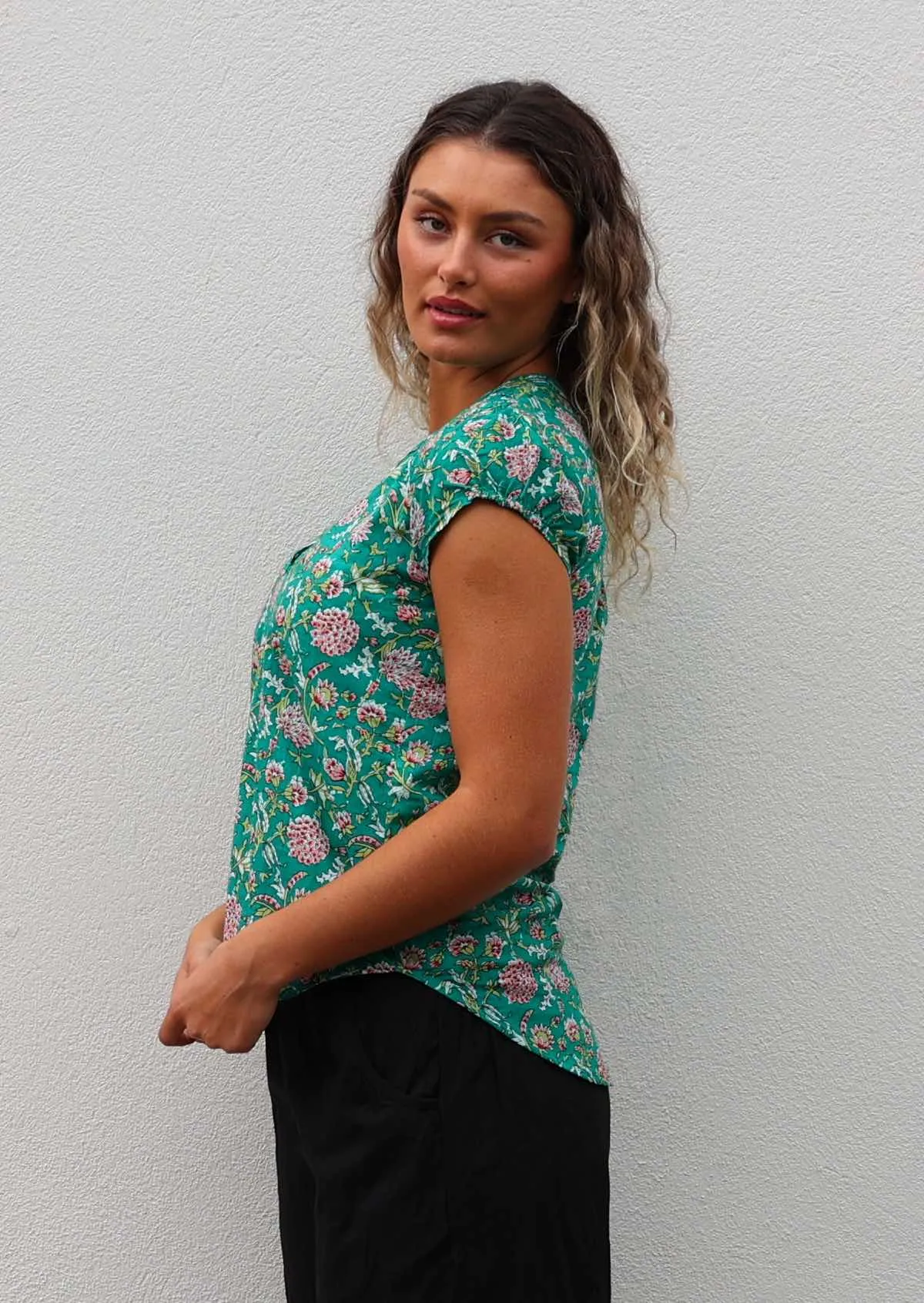 Sky Blouse Juniper