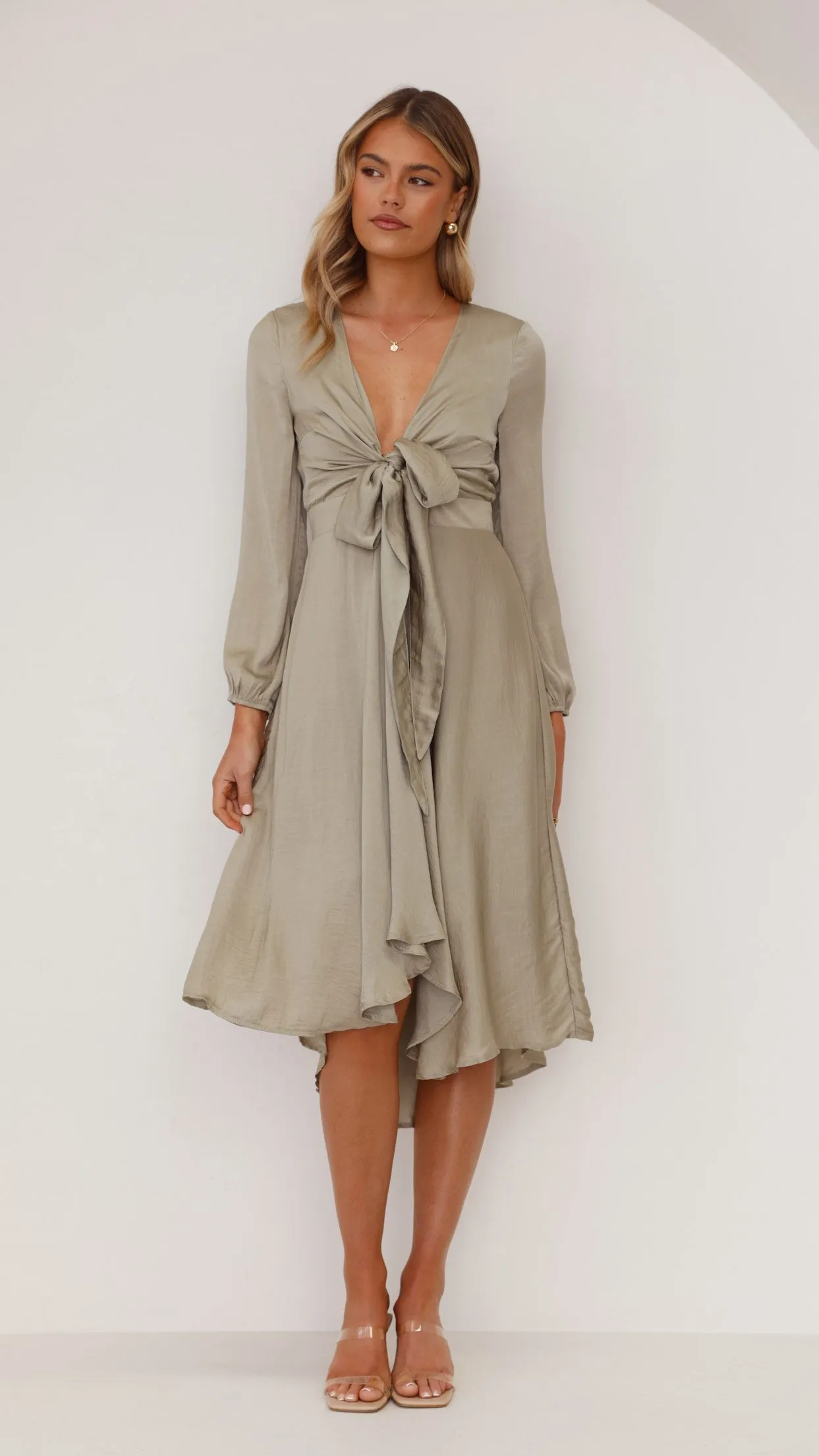 Starry Nights Dress - Olive