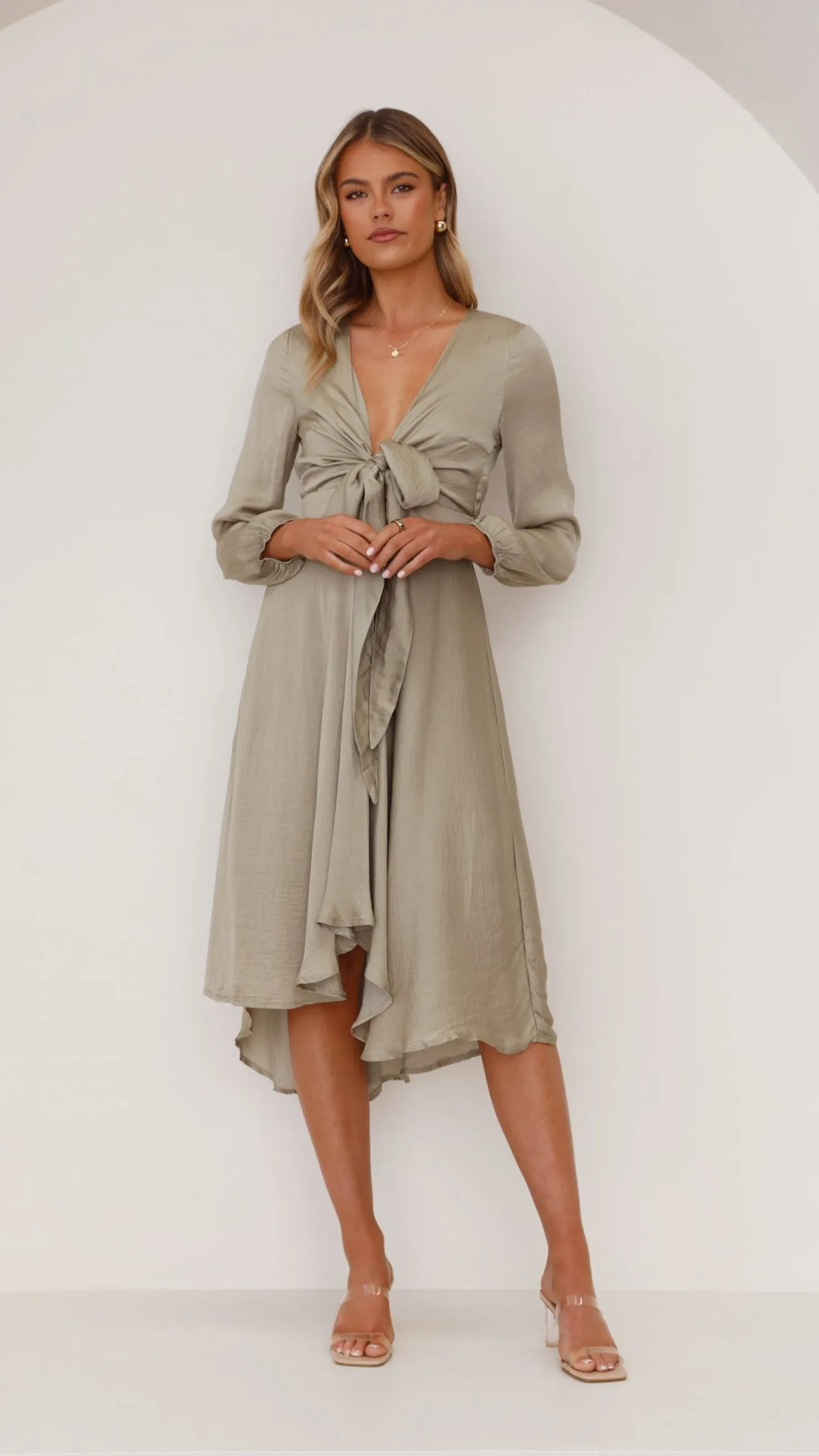 Starry Nights Dress - Olive