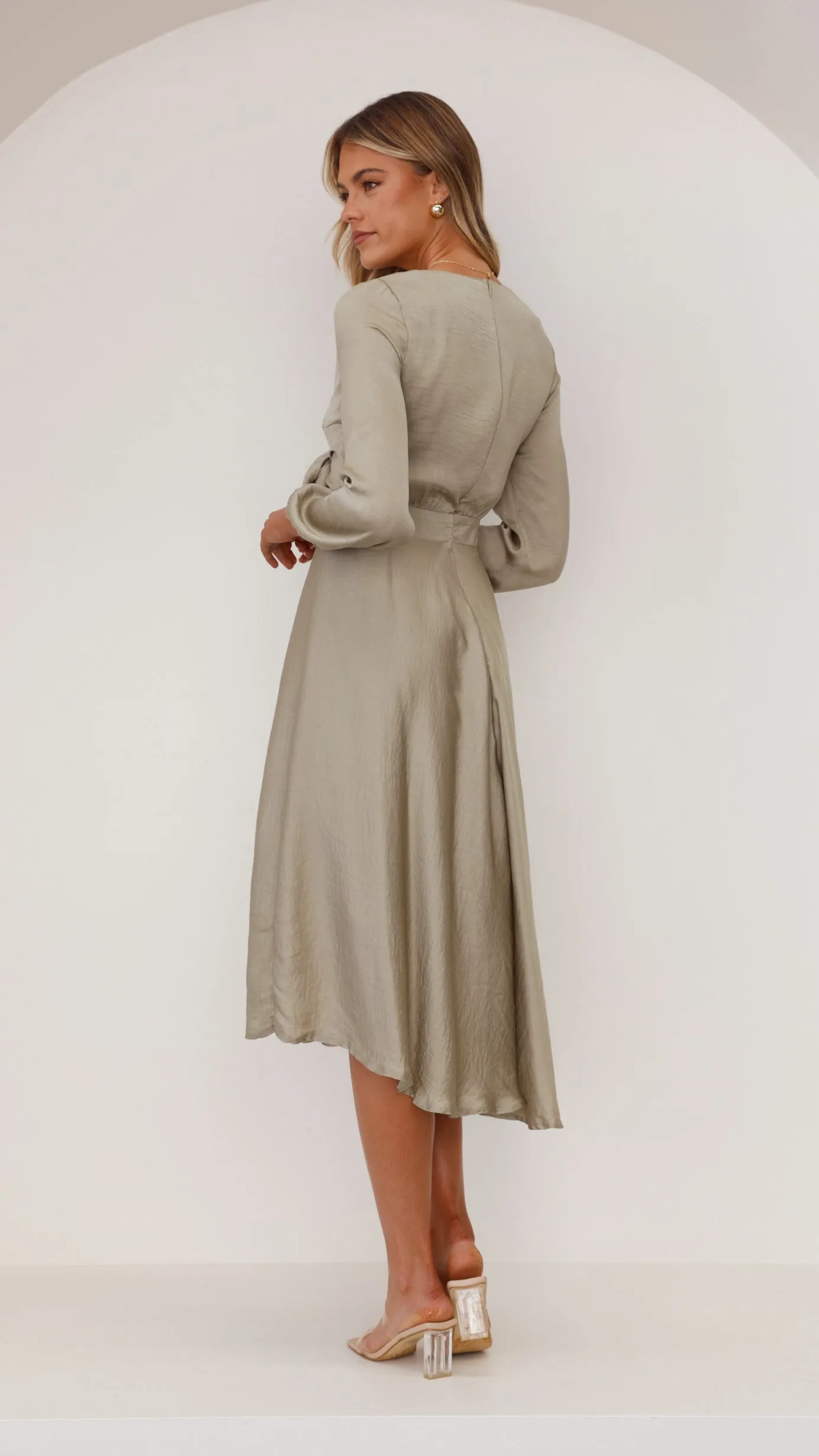 Starry Nights Dress - Olive